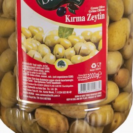 2 Kg.Jumbo  Kırma Yeşil Zeytin